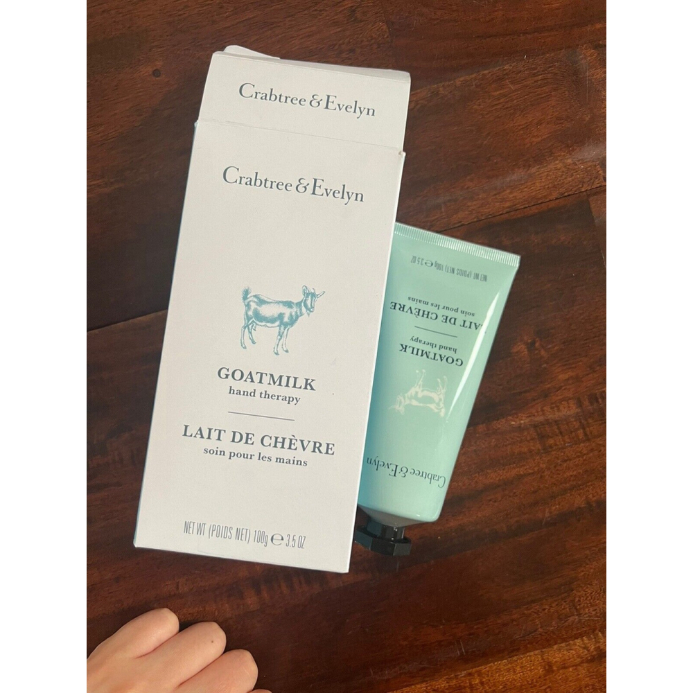 Crabtree & Evelyn Goat Milk Hand Therapy Cream- 3.5 oz (sealed)